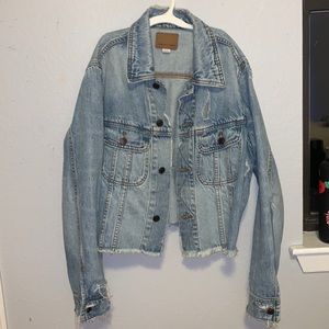 American eagle crop Jean jacket